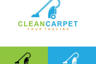 do a premium cleaning logo design for your business