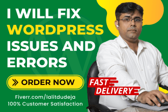 fix wordpress website issues, errors and bugs