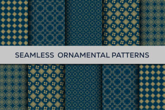 design seamless and textile pattern