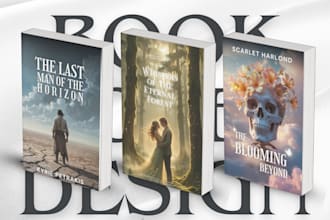 design stunning fantasy art e book amazon or kdp book cover using ai