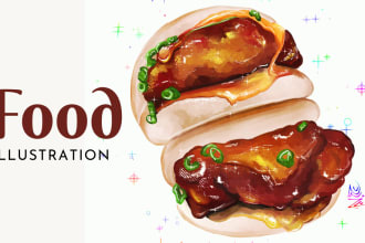 do menu and recipe illustration