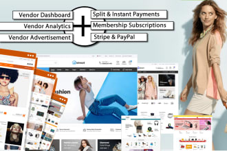 build a multivendor website with subscriptions and commissions like amazon etsy