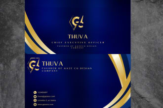 design a luxury business card
