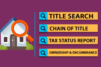 do real estate property title search