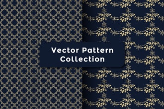 create a luxury seamless pattern for print