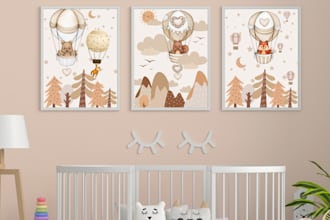 create custom cute printable nursery wall art