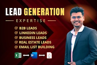 do targeted b2b lead, business leads, linkedin research, sales leads