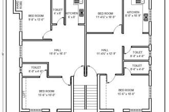 draft or redraw 2d architectural floor plans and blueprints in autocad