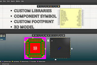 create custom schematic symbol and pcb footprint  in altium