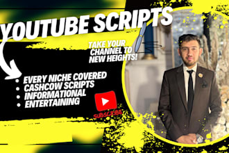 write engaging and well researched youtube scripts