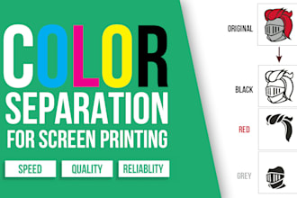 do color separation for screen printing in illustrator or coreldraw
