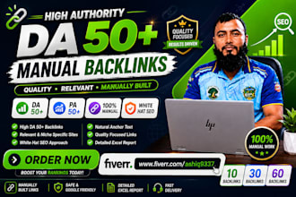 high authority da pa manual backlinks create services