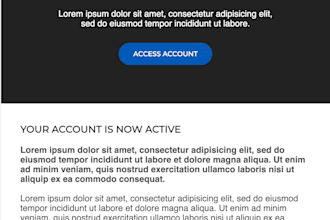 build mobile and dark mode friendly HTML email template