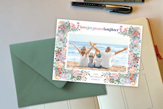 create, customized christmas, holiday and new year card