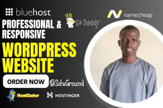 build wordpress website on bluehost namecheap hostinger godaddy siteground ionos