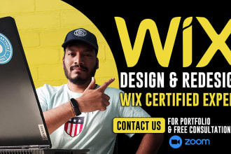 design wix website, wix online store, mobile responsive wix website