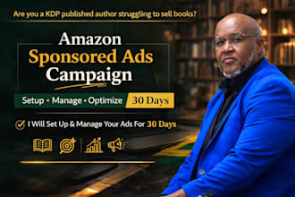 setup, manage, and optimize amazon sponsored ad campaign for your published book