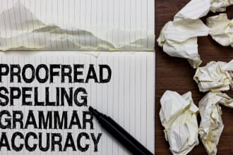 professionally copy and line edit any piece of writing