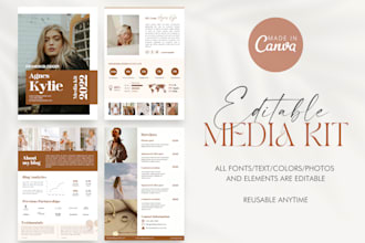 create a professional media kit or ebook for influencers and bloggers