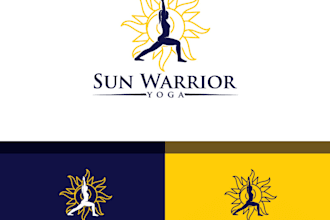 do elegant yoga logo design with unlimited revision