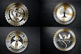 design retro vintage badge stamp seal and hipster rustic logo