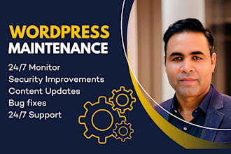 do wordpress website maintenance and wordpress support or update