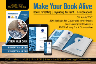 professional ebook formatting for kindle, epub, PDF and paperback