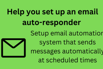 help you set up an email auto responder