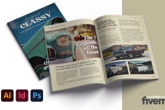 design product catalog, magazine, brochure or book cover design