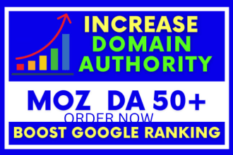 increase moz da 50 in 15 days