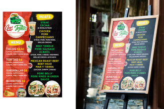 do food truck menu restaurant flyer food poster and brochure