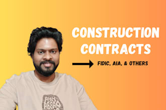 write construction contracts, fidic, aia, or others
