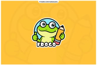 design a cartoon mascot and fun logo design for your brand