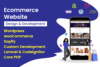 create a high quality custom woocommerce or shopify webshop