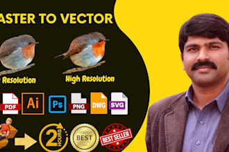 do vector tracing, raster to vector conversion in all files