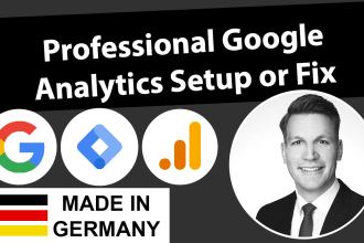 set up or fix your google analytics and tag manager