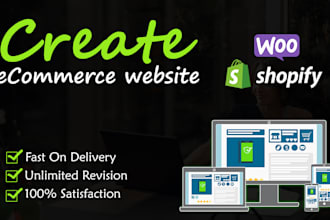 create professional and modern web store