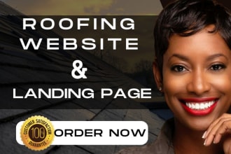 design or redesign roofing website, construction website, plumbing website