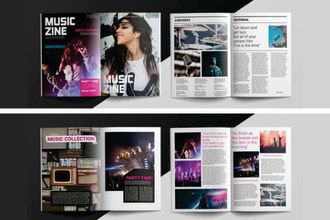 design magazine cover, layout, lookbook, wholesale catalog, leaflet or brochure