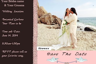 design a wedding invatation