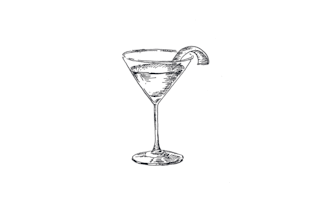 hand drawing style drinks and cocktails