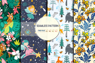 design seamless textile, or fabric patterns for your brand