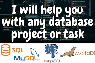 create database projects and solve any sql queries