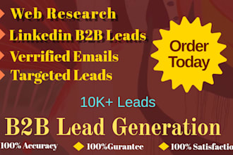 do b2b lead generation and targeted email list for any USA