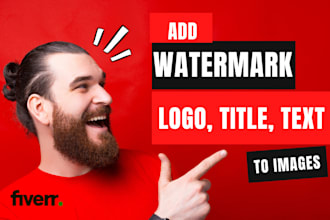 add logo, text, title and watermark to the image