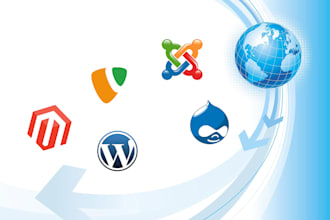 install any CMS on your server