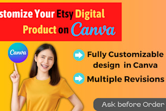 create digital products infographics design on canva