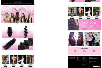 build luxury hair extension website beauty website skincare spa shopify store