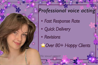 be your female voice actor