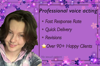 be your female voice actor